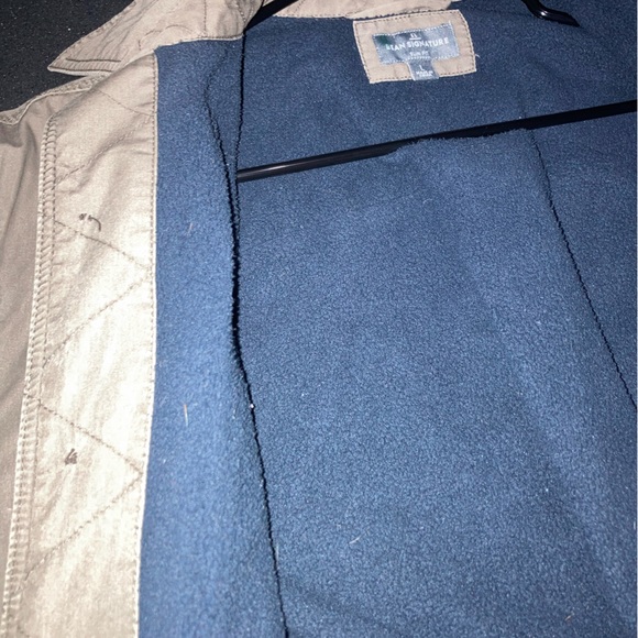 LL Bean Fleece Lined Jacket Shirt - Picture 5 of 8